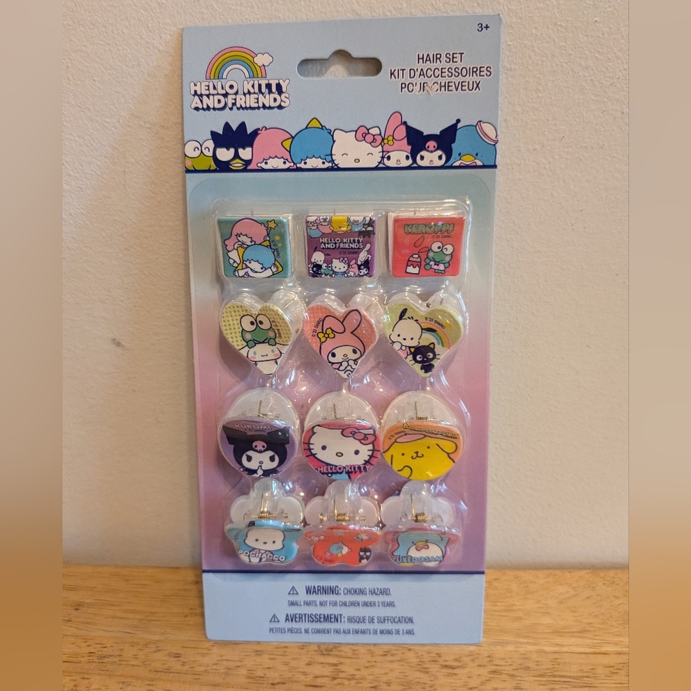 Sanrio Hello Kitty and Friends Hair Clip Set - Multicolor